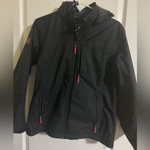 helly hansen medium black spring jacket